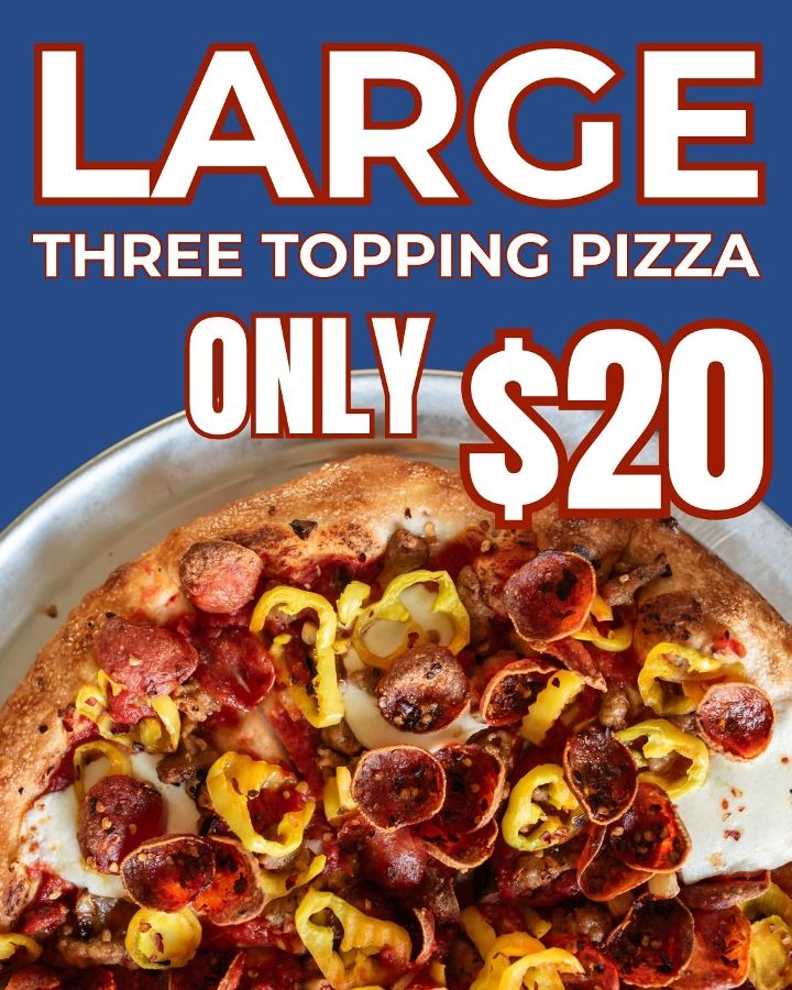 Three R Topping Pizza Image Order Online