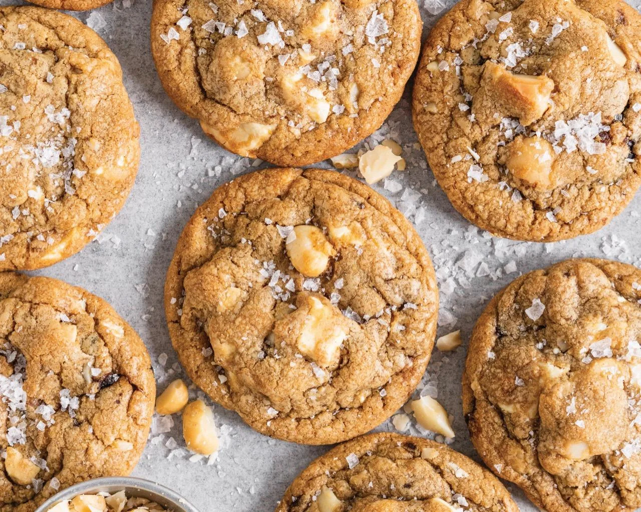 Cookie Butter White Chocolate Chip Sourdough Cookies