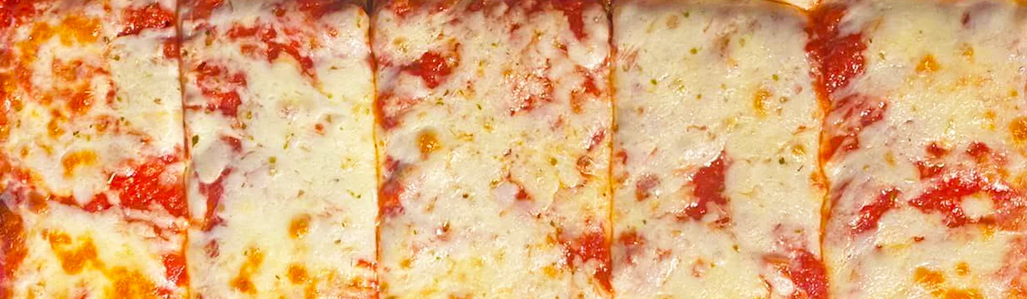 Classic Margherita pizza with melted cheese and tomato sauce