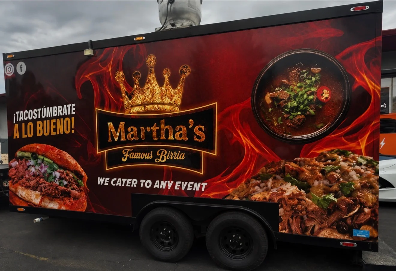 Mouthwatering birria tacos from a food truck
