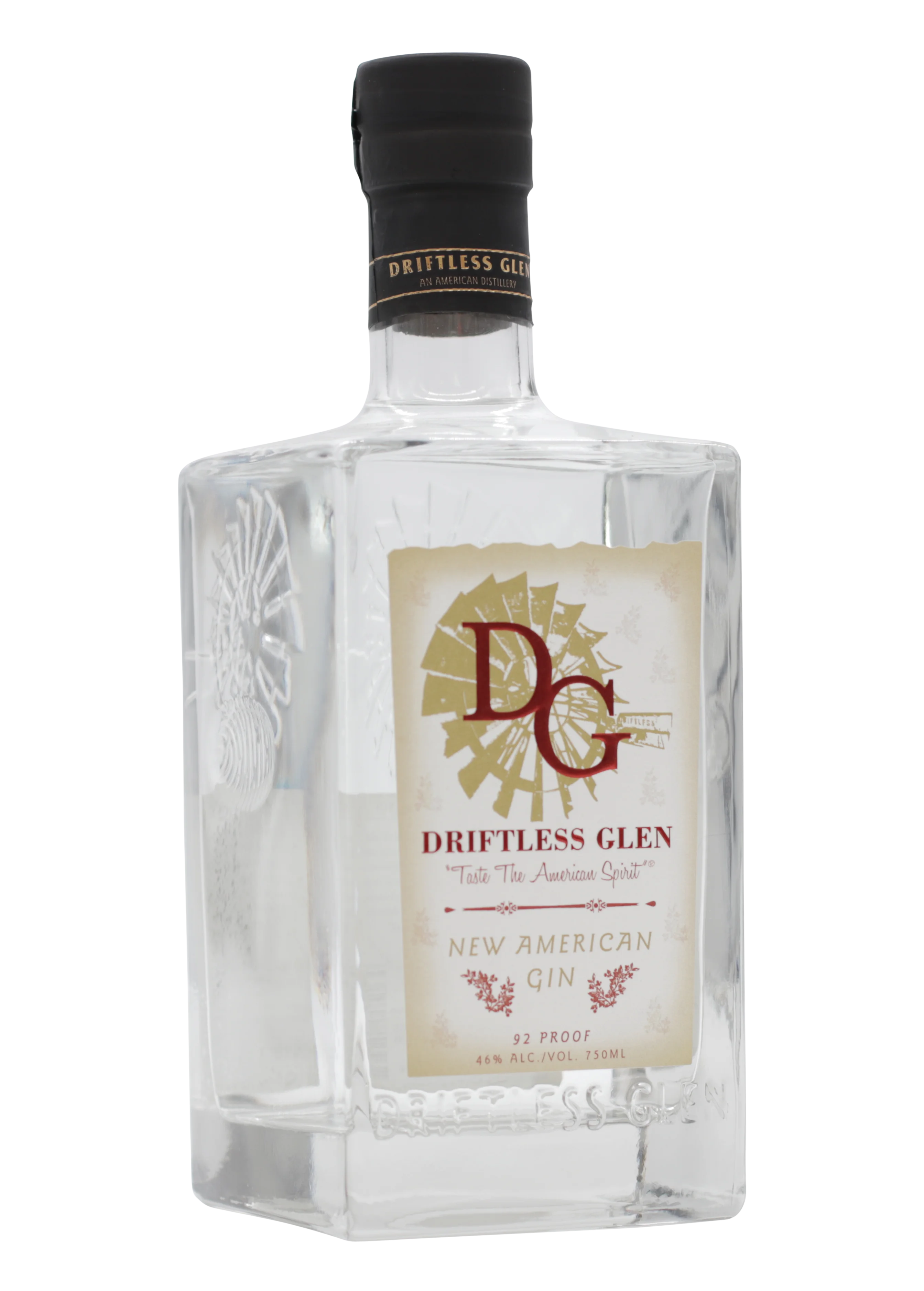 A bottle of New American Gin