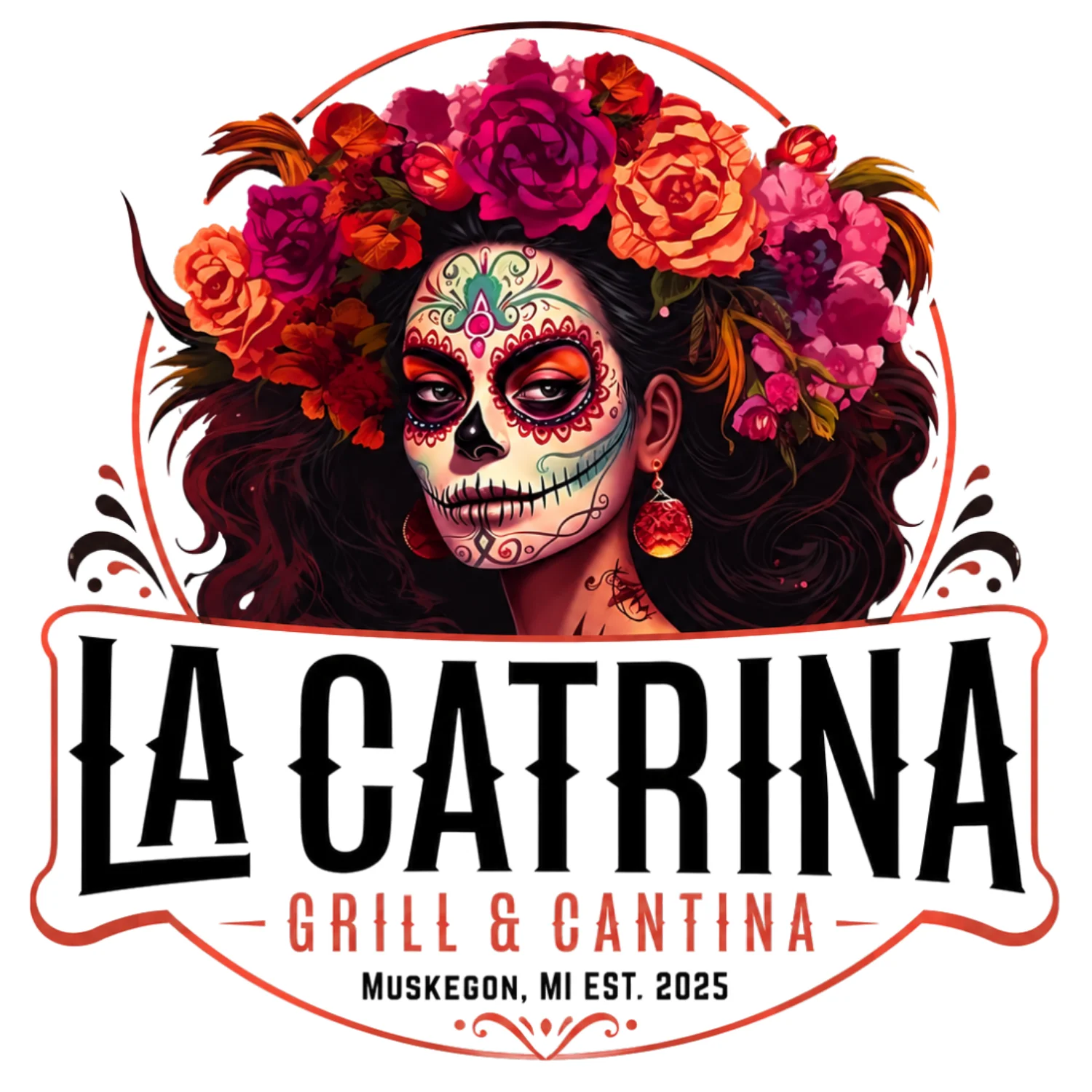 Logo of La Catrina Grill & Cantina, a vibrant Mexican restaurant