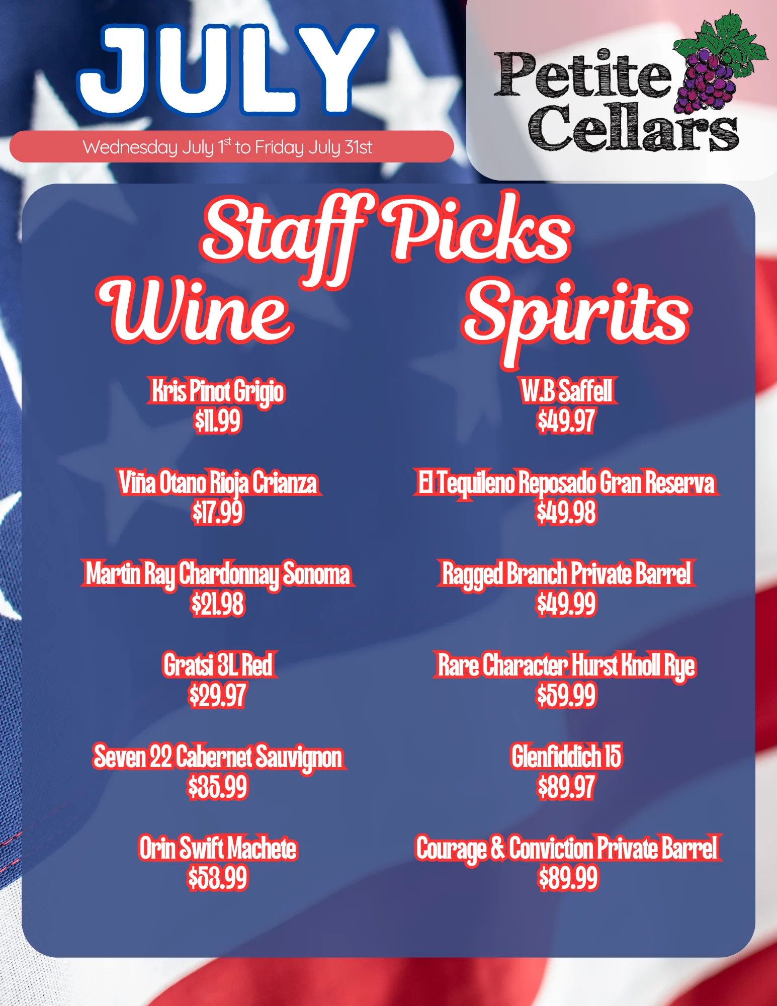 Wine and spirits staff picks for June at Petite Cellars