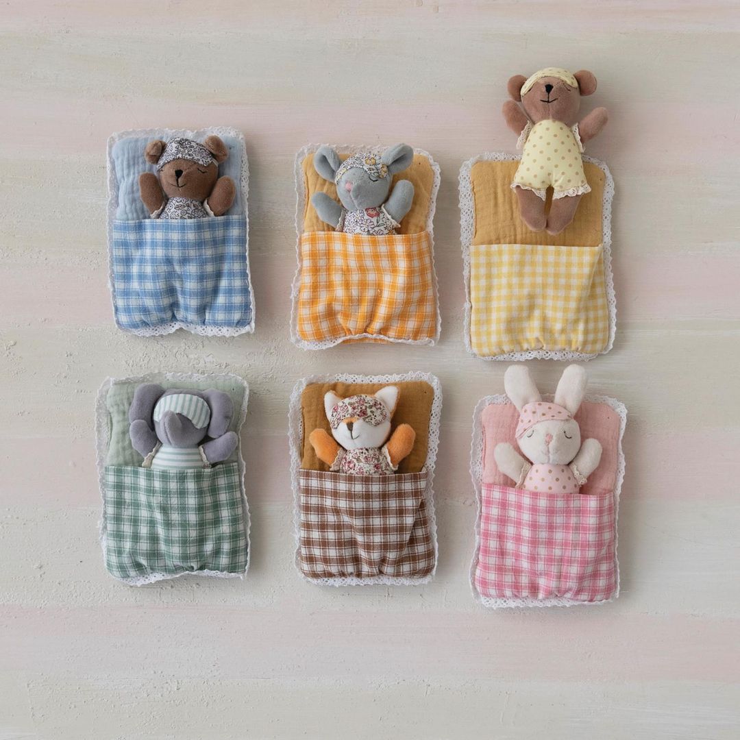 Plush Sleeping Animal W Sleeping Bag & Eye Mask - Image 1 of 2