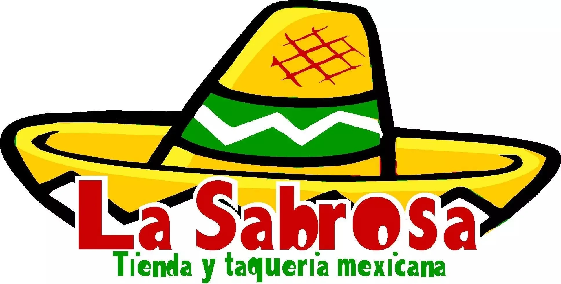 Colorful logo of La Sabrosa Mexican taqueria