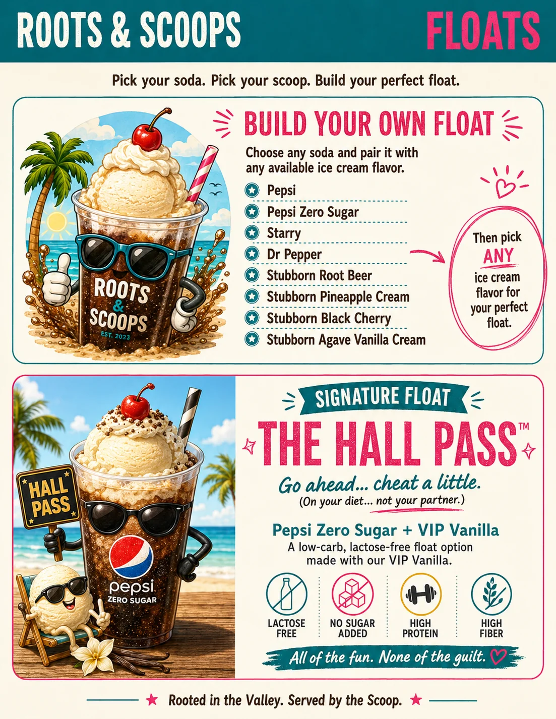 Variety of ice cream flavors in bowls from Rosa Brothers Milk Company