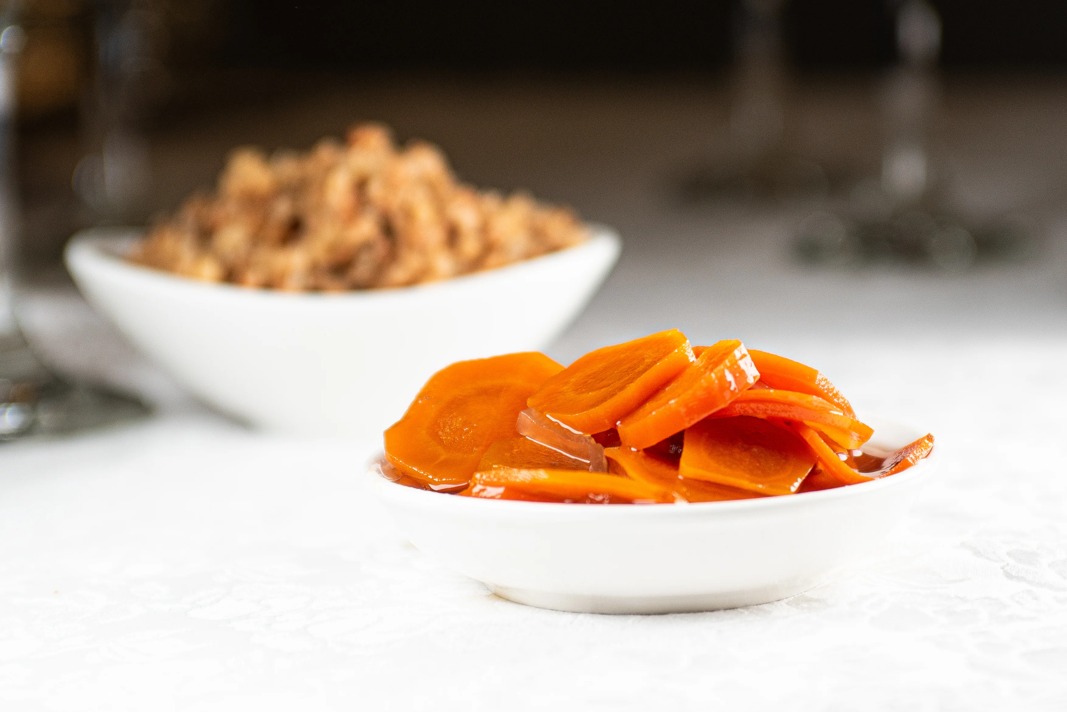 Pickled carrots served in a traditional Middle Eastern dish