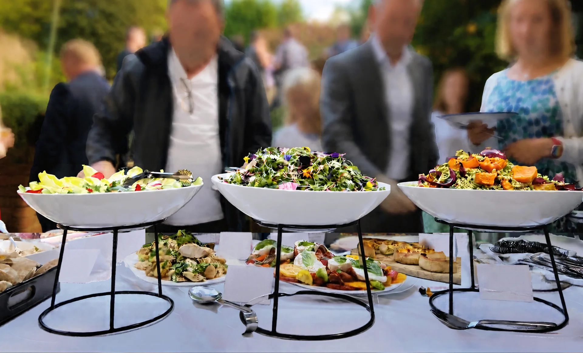 Scandinavian open-faced sandwiches with smoked salmon