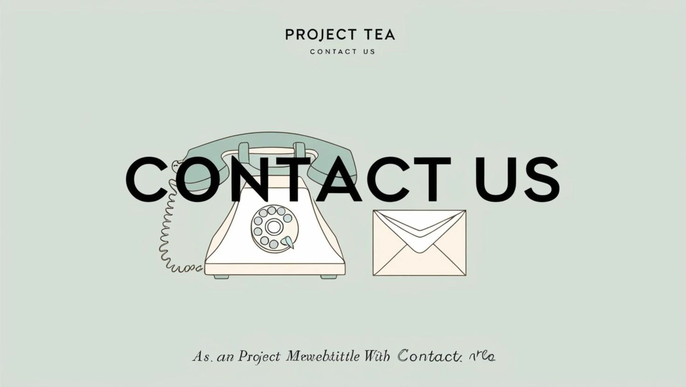 Contact information graphic for Project Tea