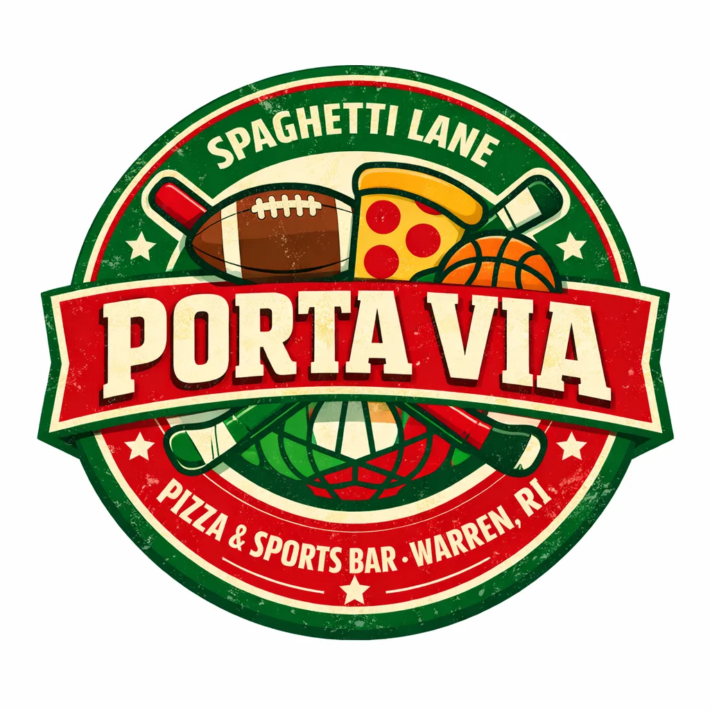 Logo of Porta Via Pizza & Sports Bar in Warren, RI