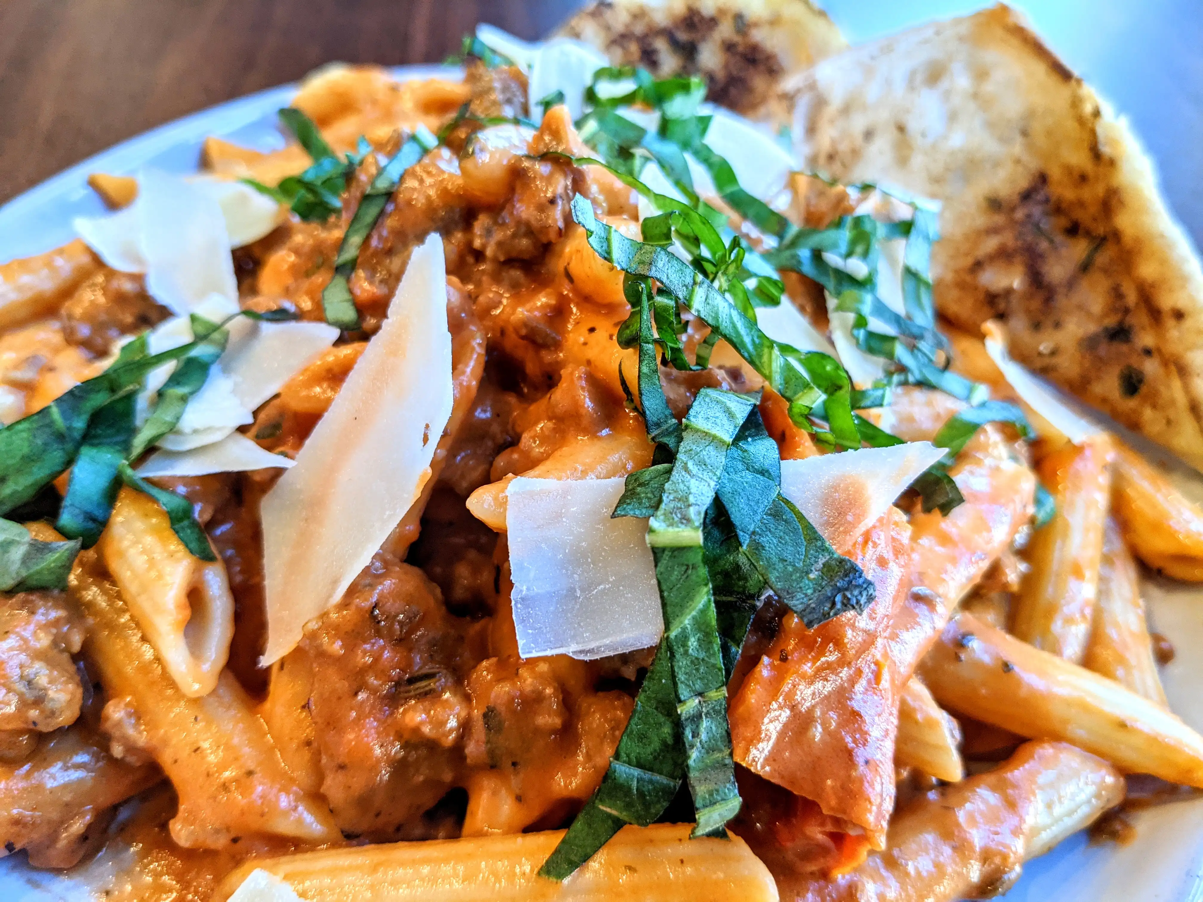 pasta alla vodka with italian sausage