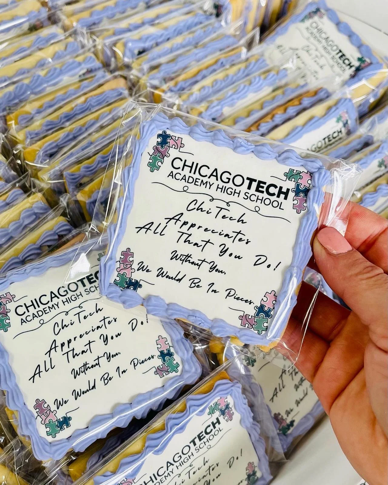Decorative cookies for ChiTech Academy appreciation event