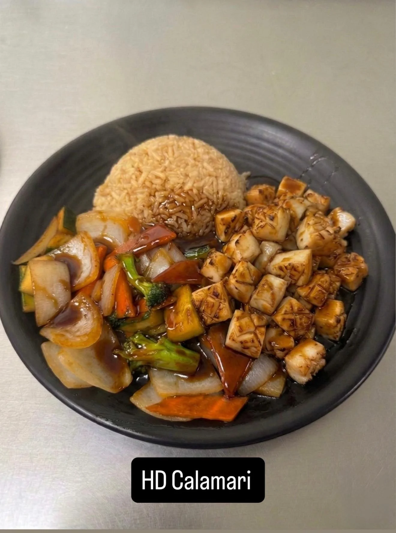 Calamari Hibachi Dinner