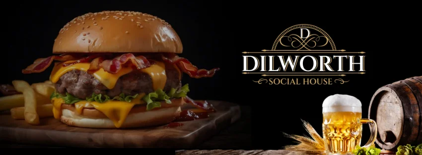 Coming soon announcement for a new restaurant opening.