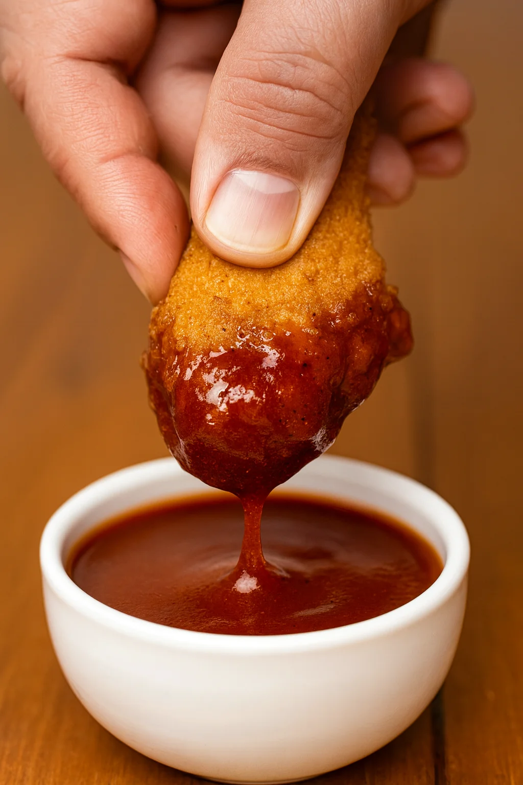 Barbecue sauce wings at Falcon's Wings and Grill