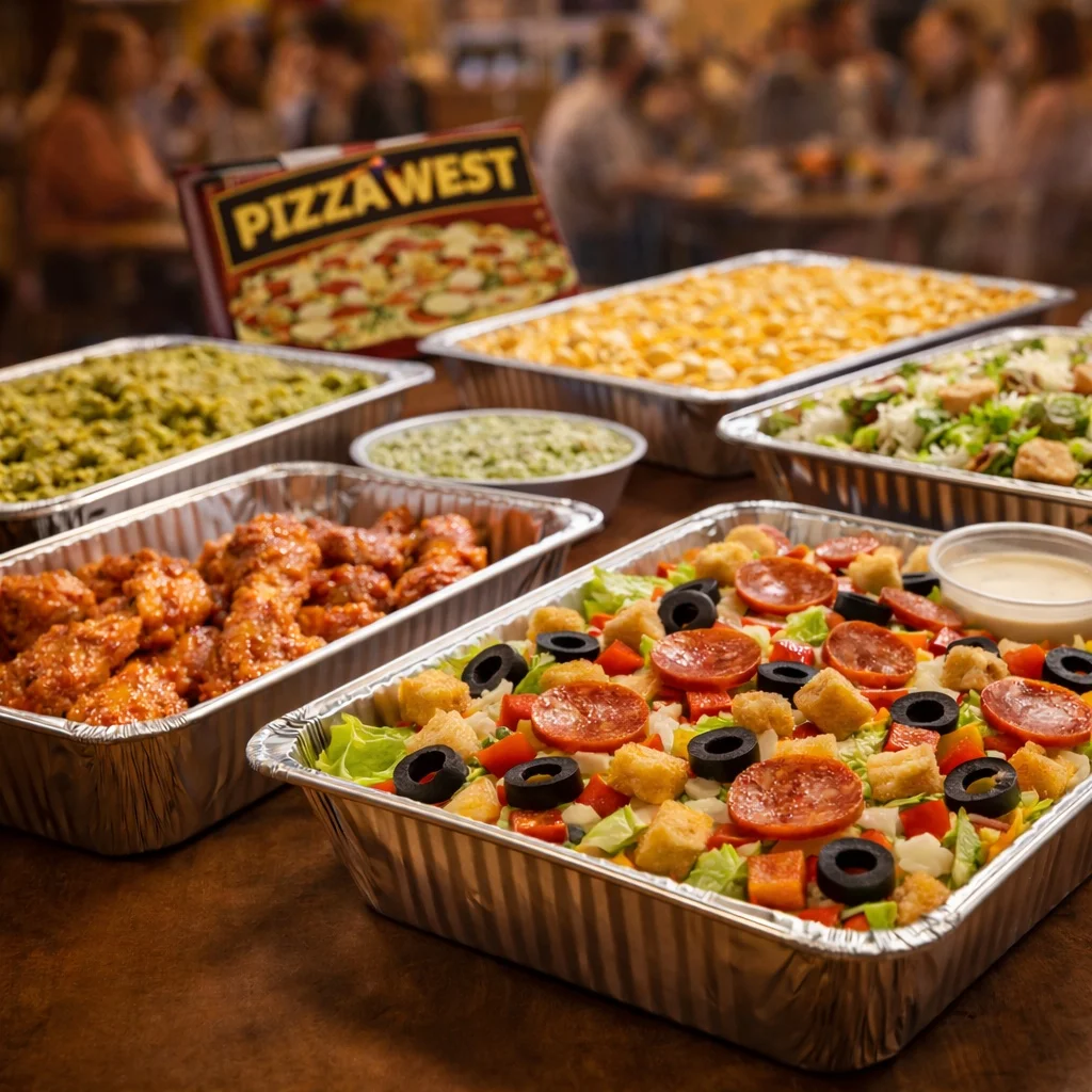 Pizza West catering setup