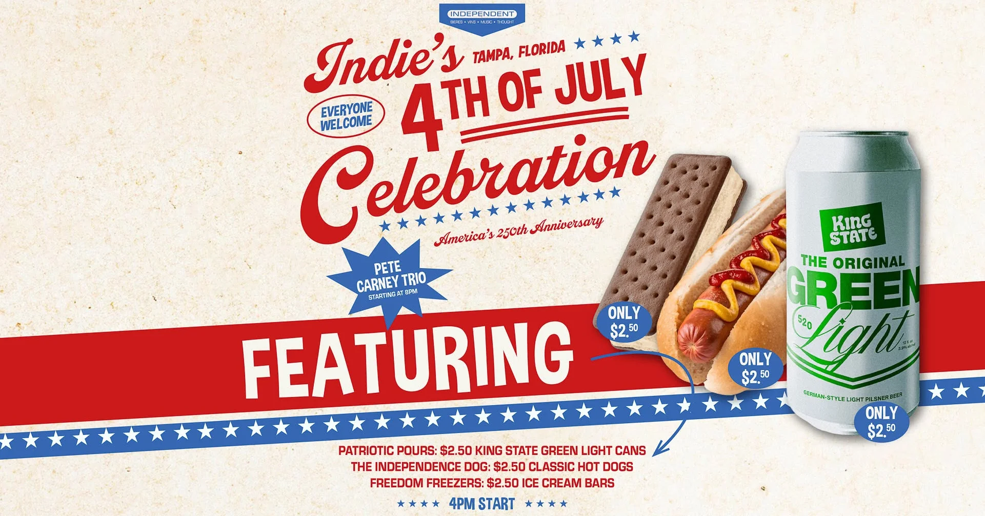 Promotional image for Indie Music event featuring James Suggs.