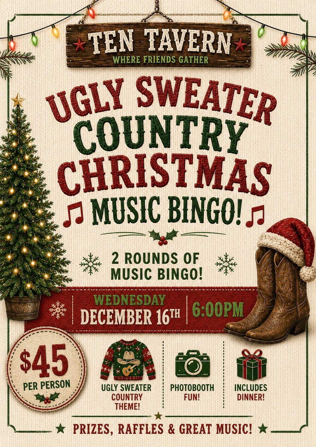 Christmas Music Bingo