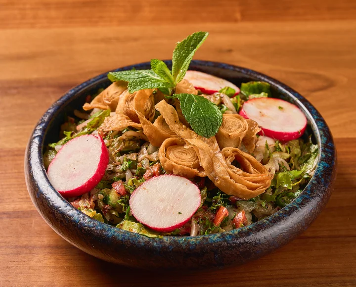 Crunchy Fattoush Salad at Sufrat Mediterranean Grill.