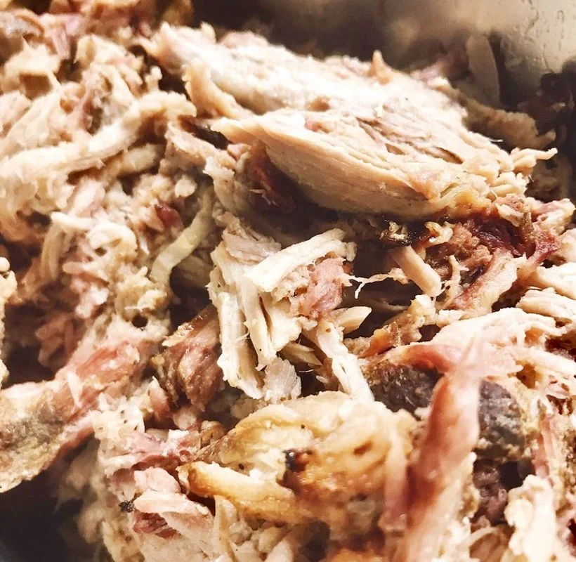 Pulled pork for Southern barbecue sandwiches