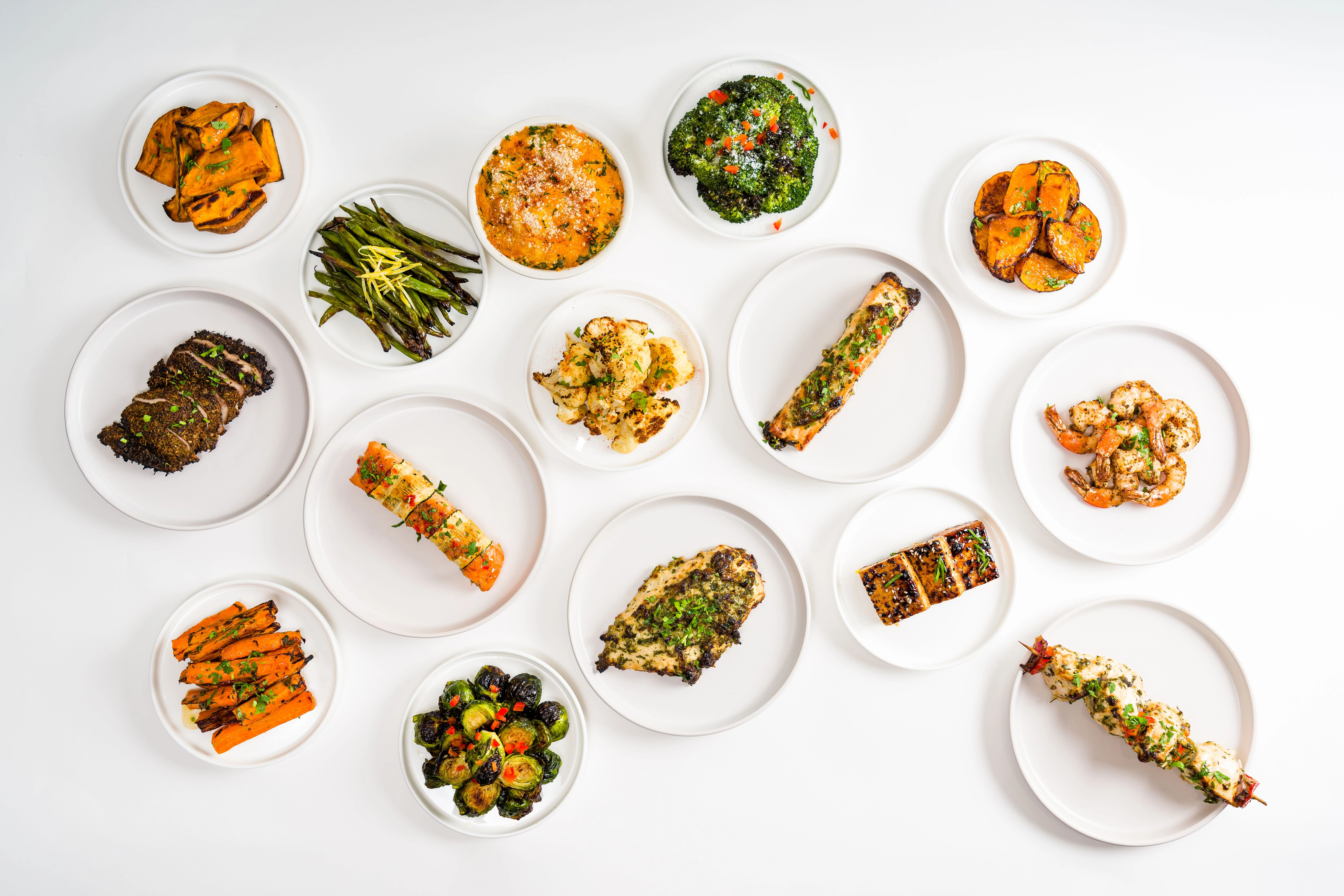 Assorted grilled dishes from Mediterranean cuisine