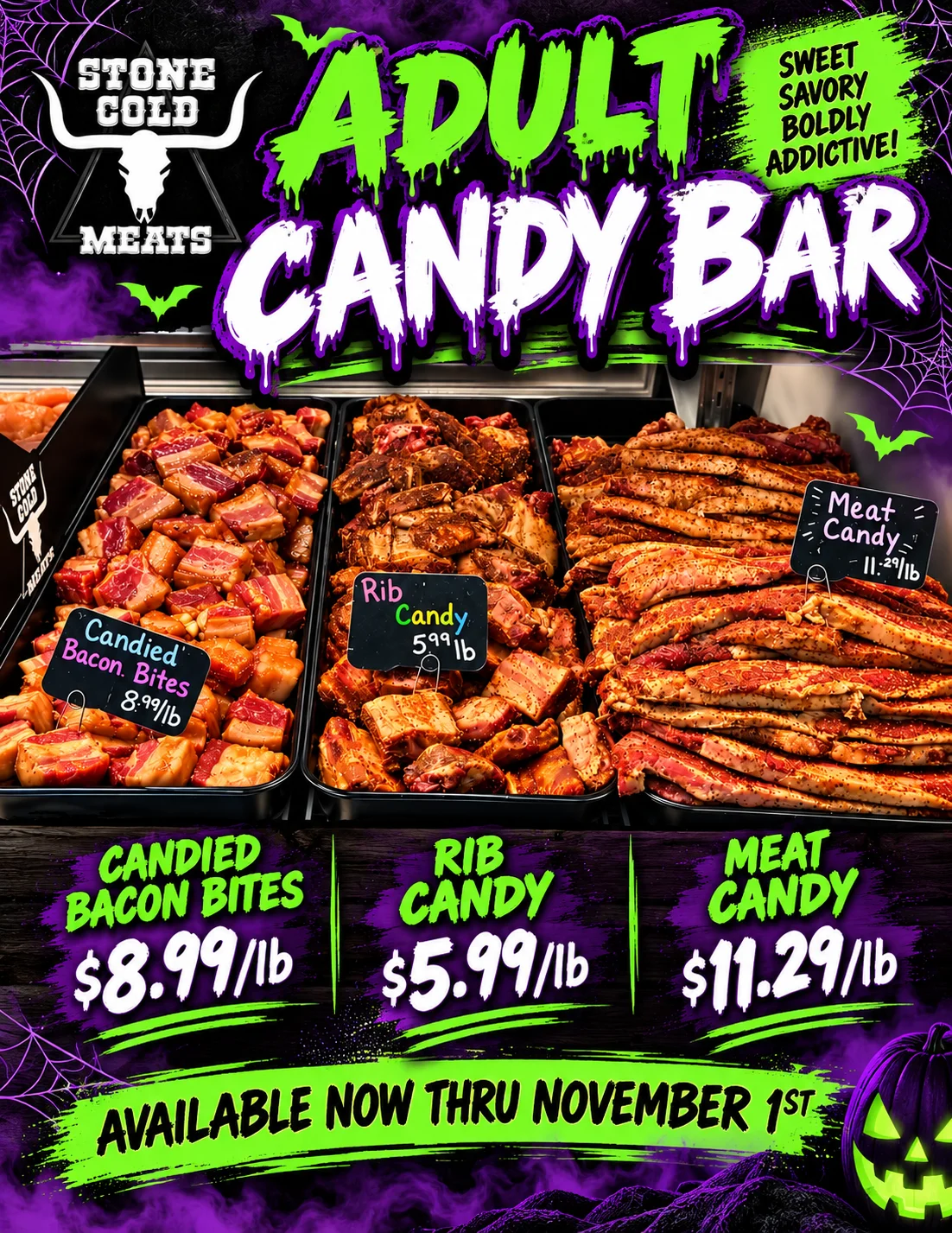 Game day meat platter featuring assorted sausages and ribs