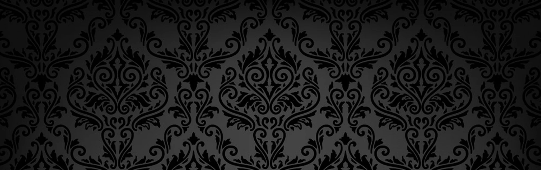 Elegant black damask wallpaper design