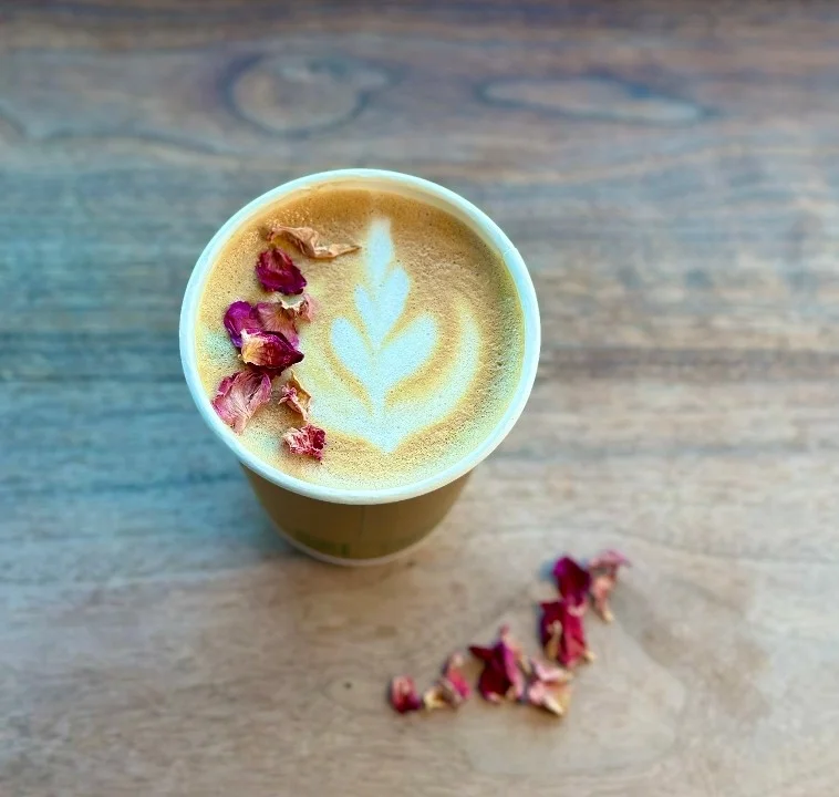 Cardamom Rose Latte
