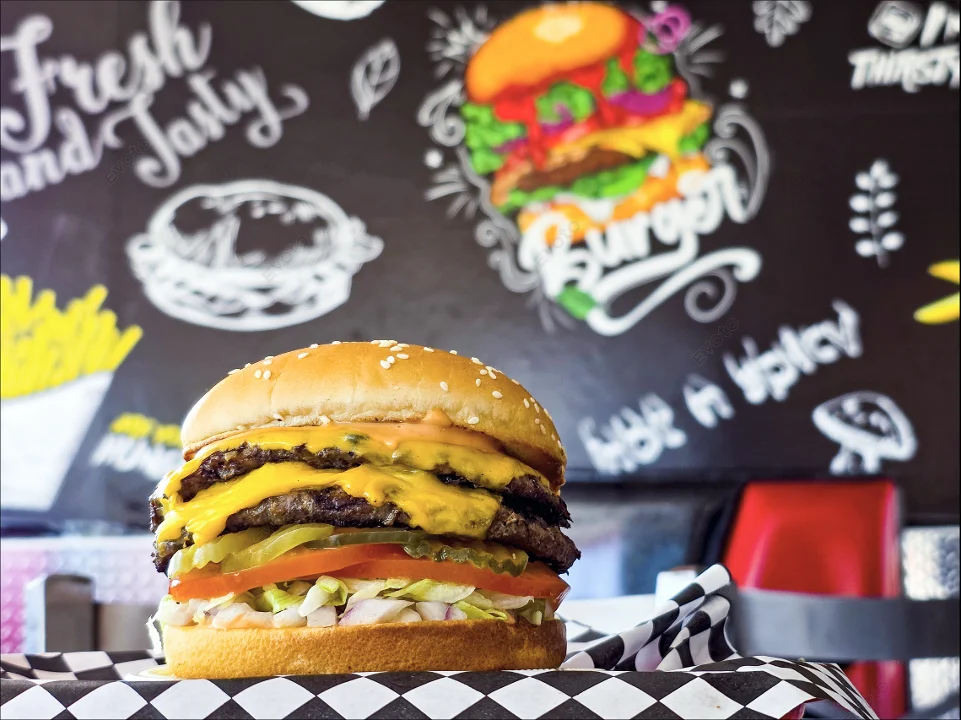 #3 Triple cheese burger