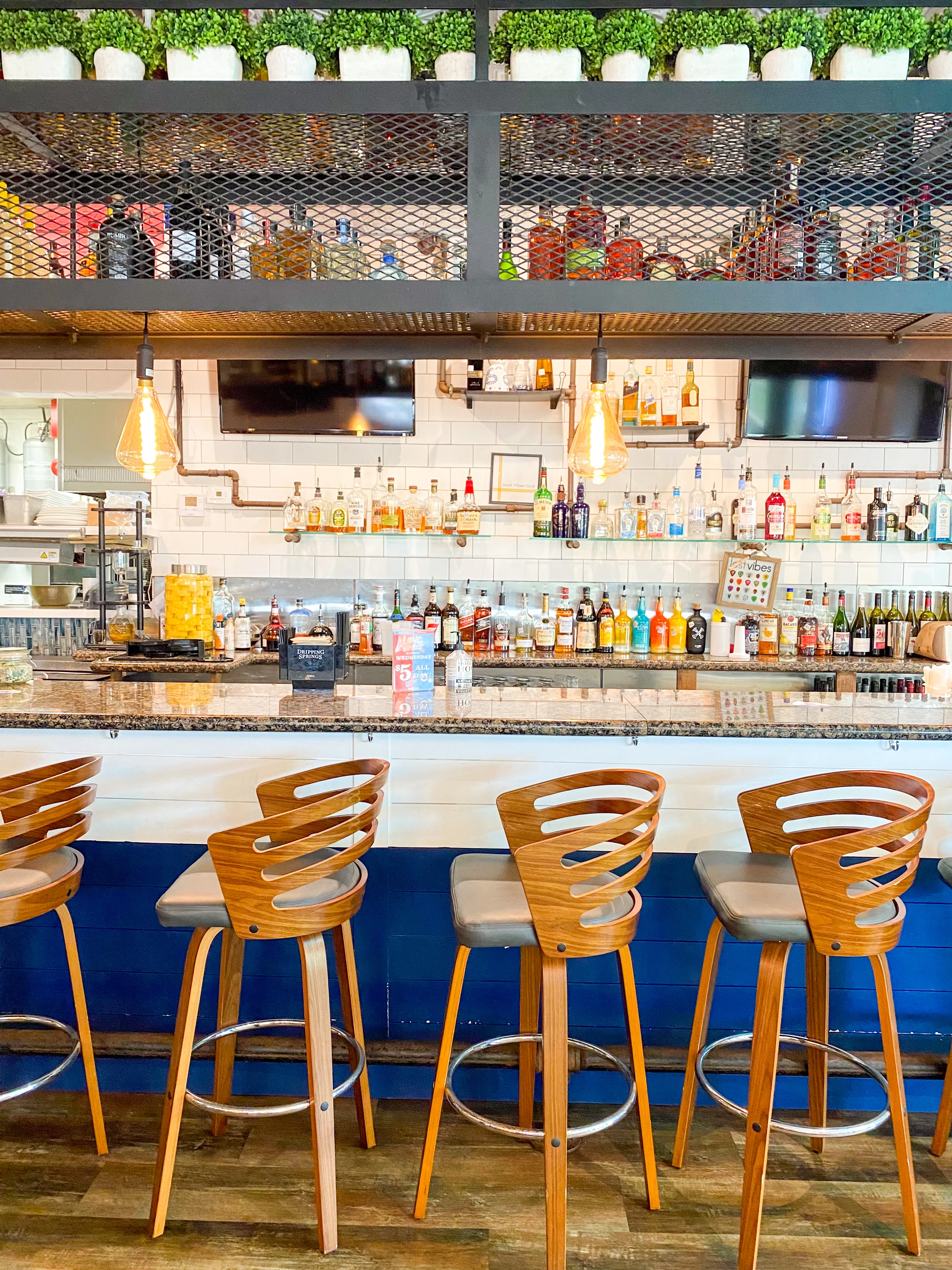 Bar Seating. Craft Cocktails