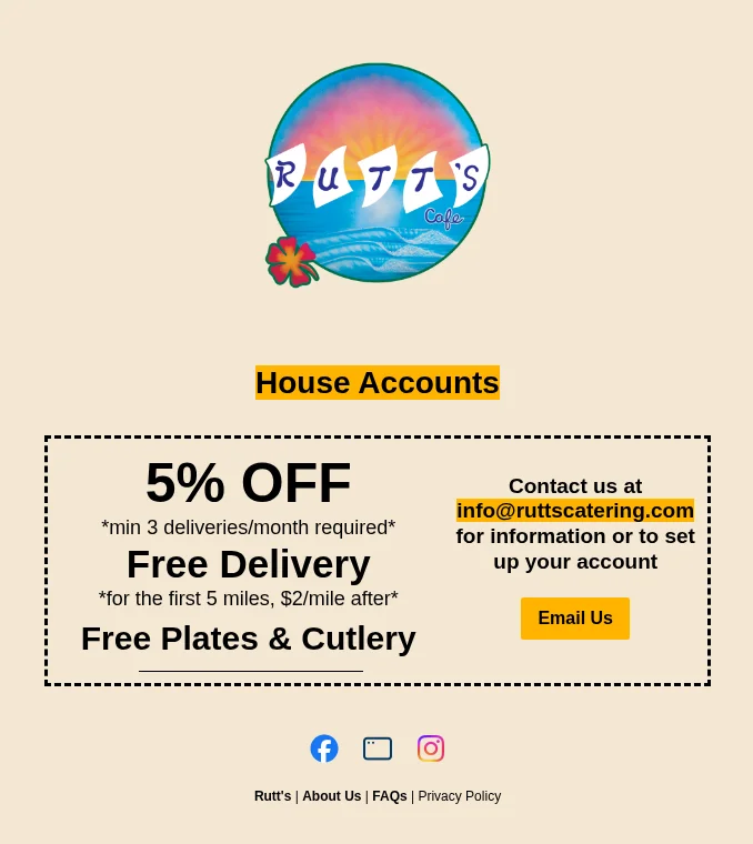 House Accounts - 5% OFF & More