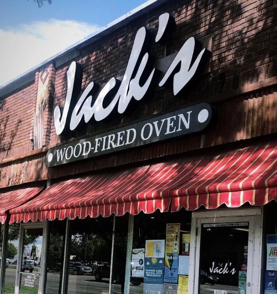 Exterior of Jack's wood-fired oven restaurant