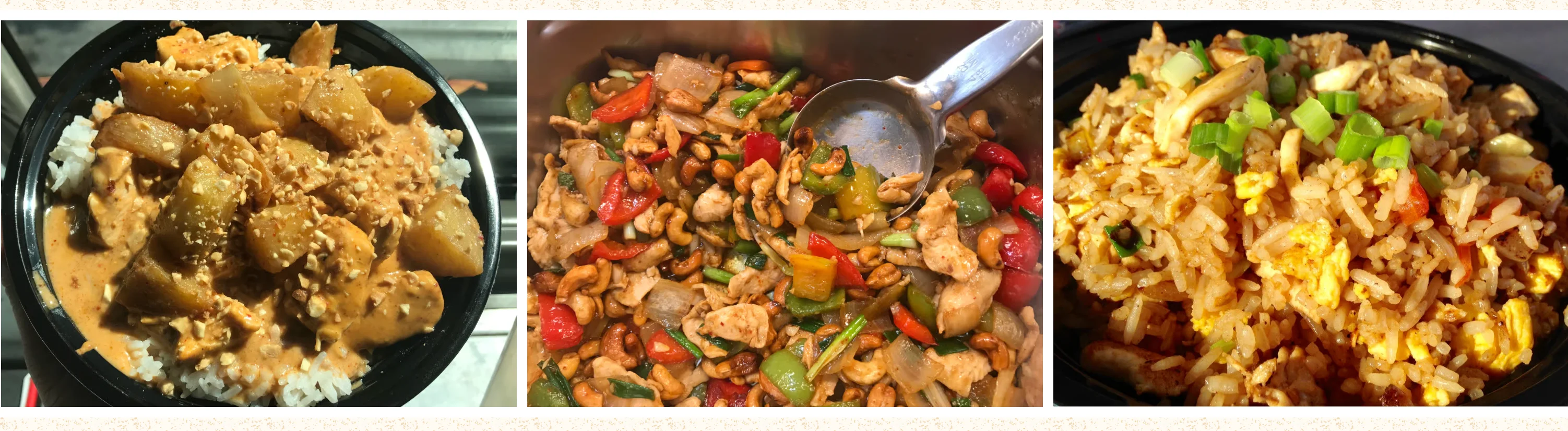 Delicious Chinese chicken stir-fry with vegetables and cashews