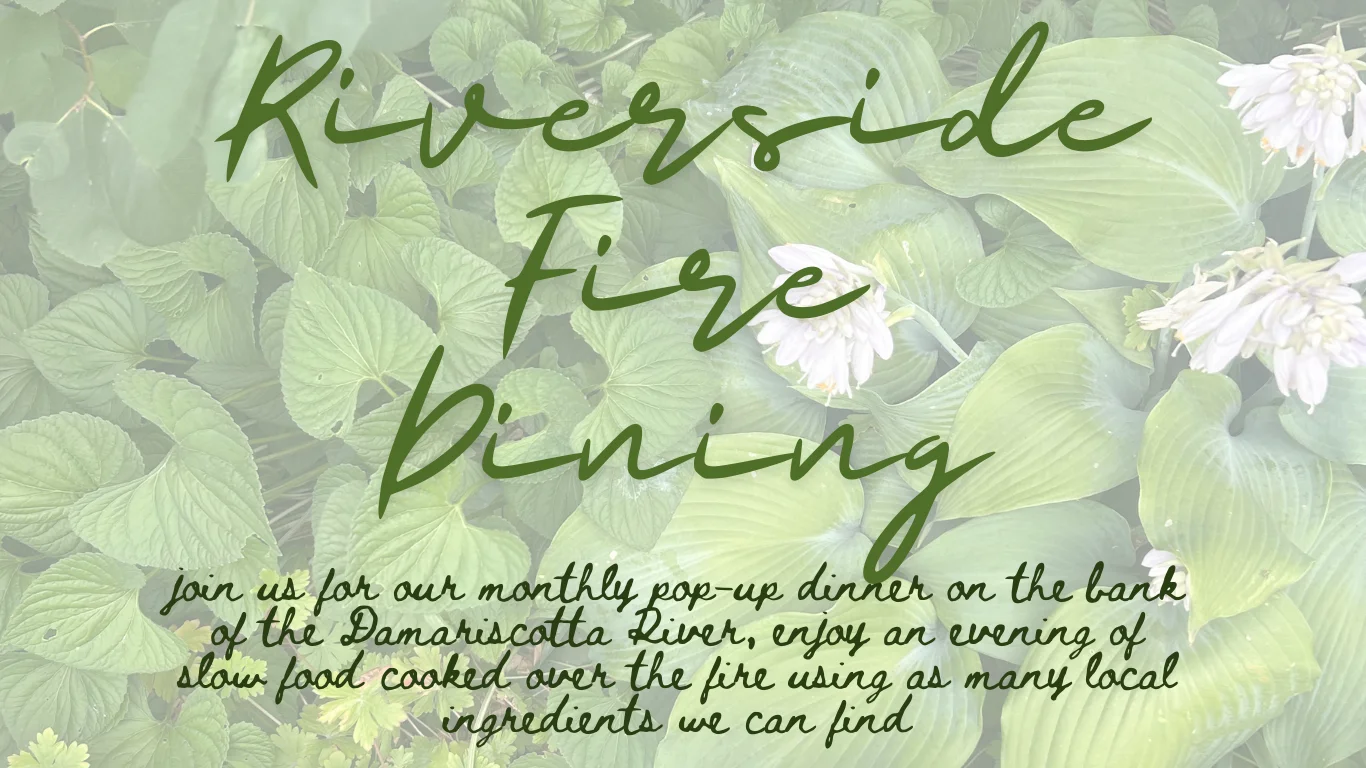 Riverside pop-up dining experience with local ingredients