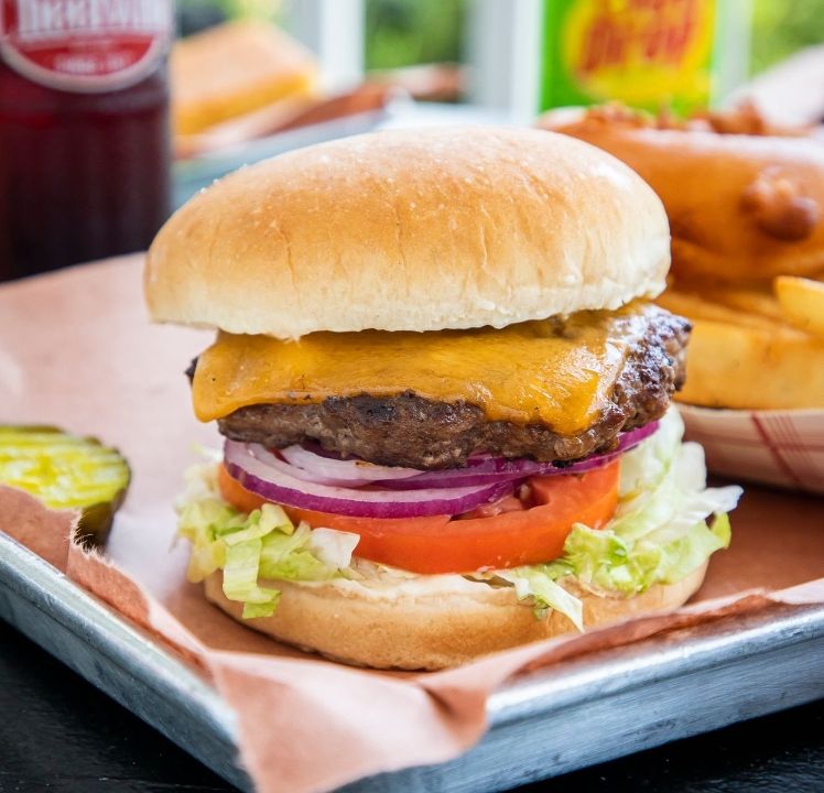 #2 Cheeseburger at Melvin’s BBQ – Mt Pleasant