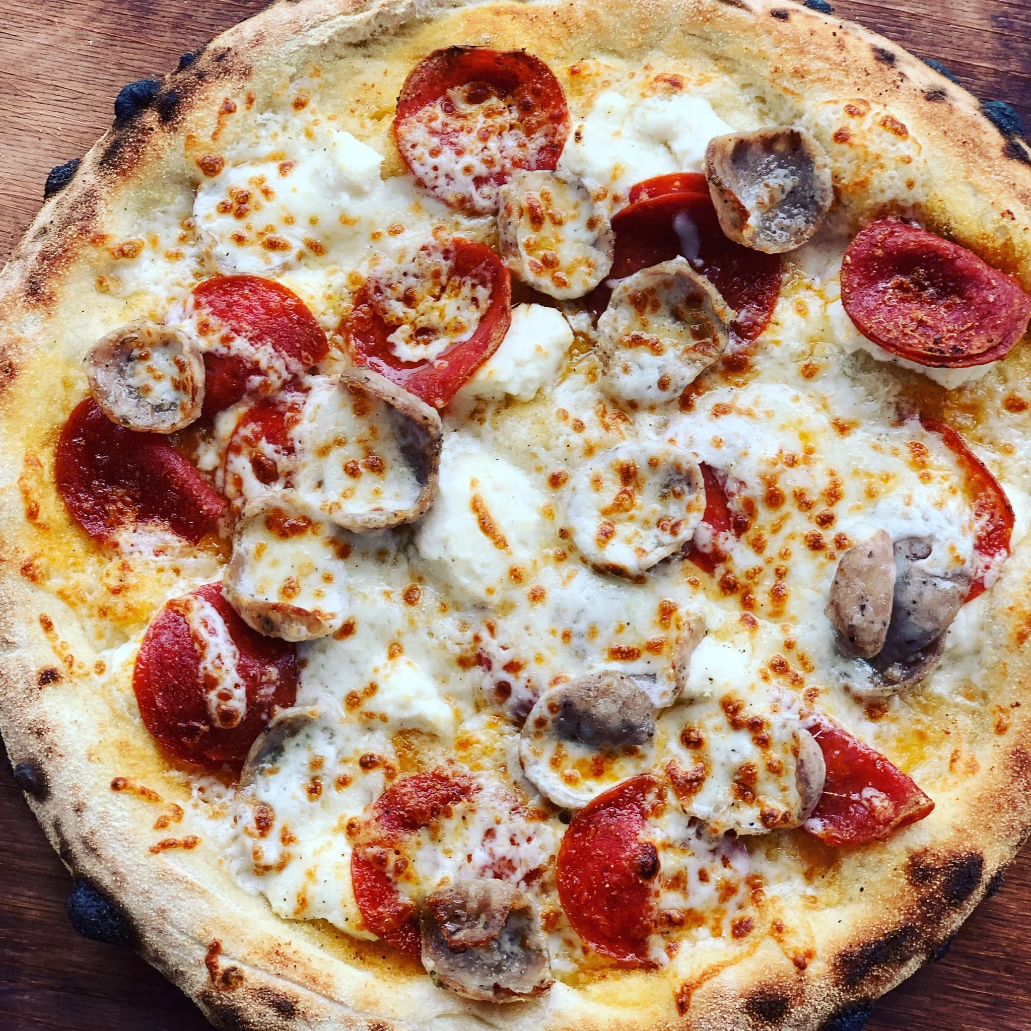 Pepperoni and Sausage Pizza