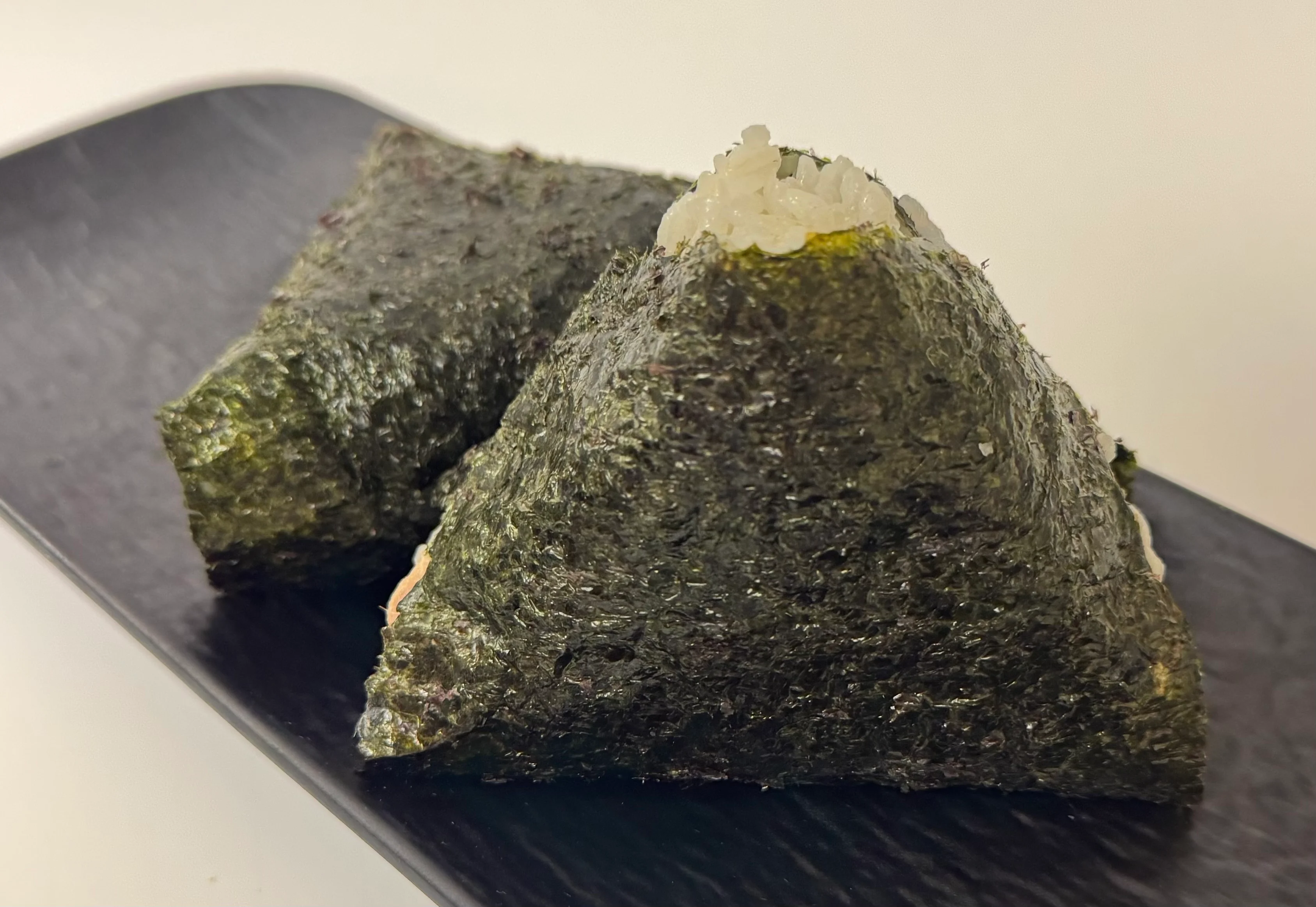 Japanese onigiri rice balls wrapped in nori