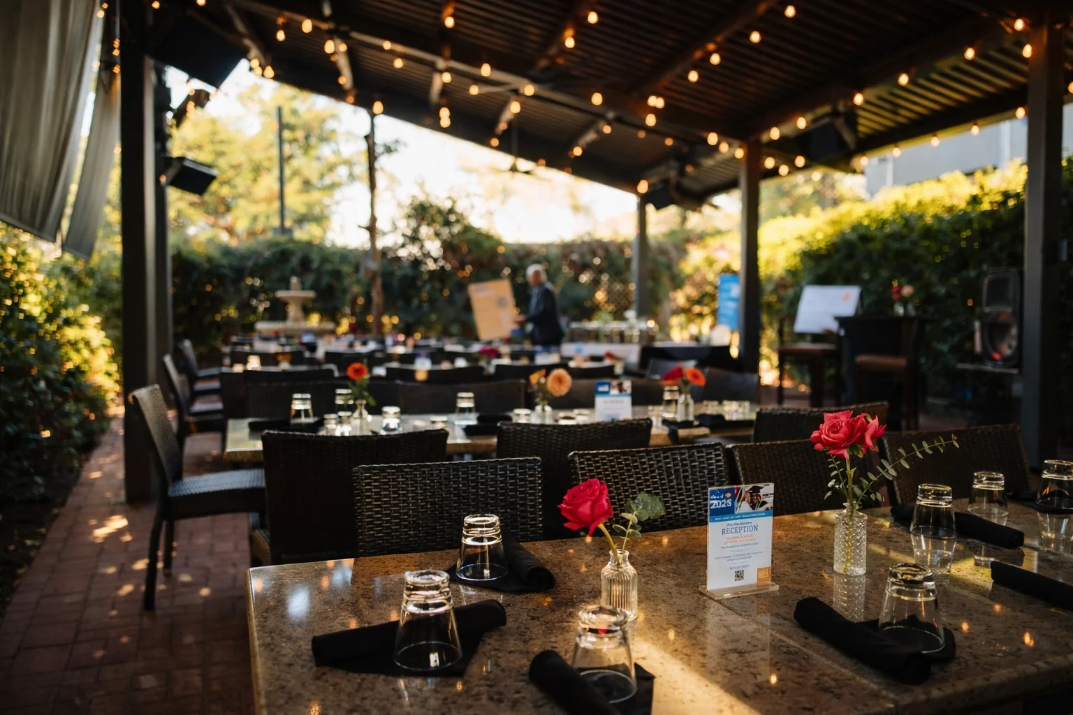 A beautifully arranged table for events