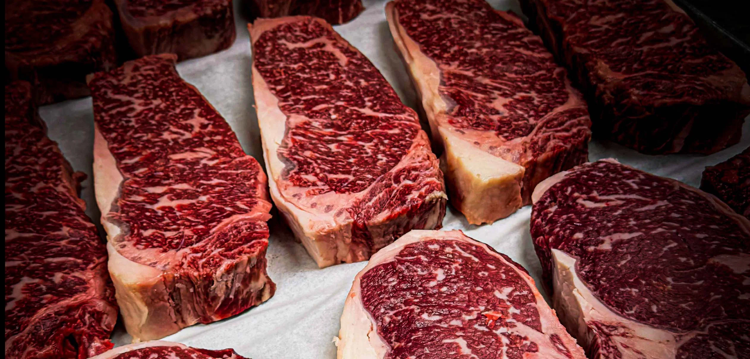 Premium Mishima Reserve American Wagyu steaks, a delicacy at Irina's Steak and Seafood.