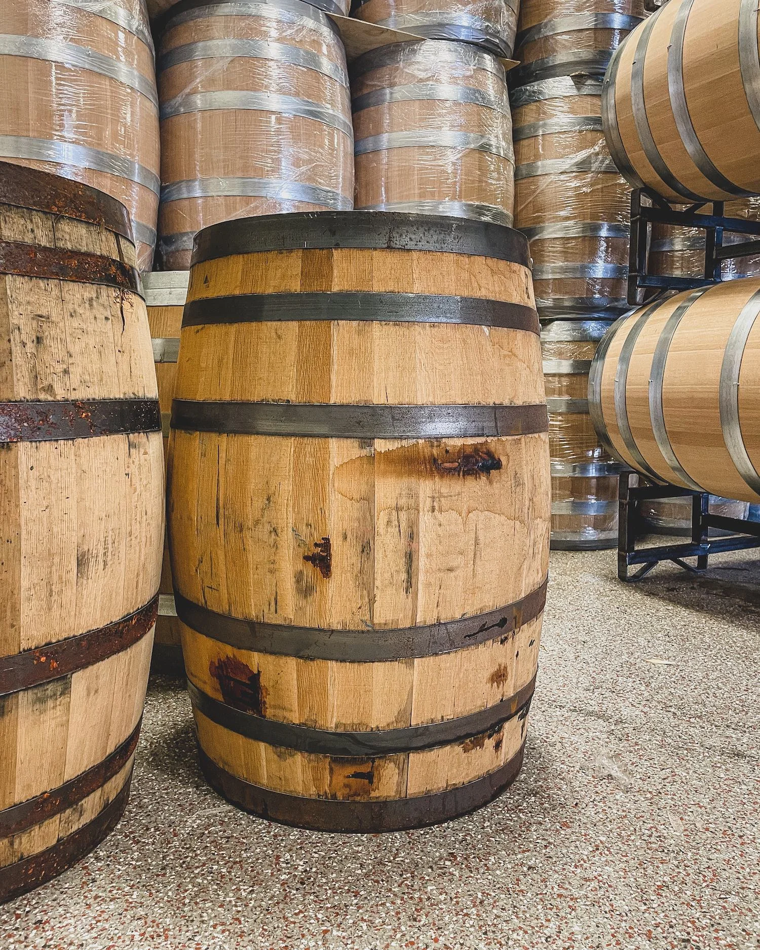 Empty 53-Gallon Barrel