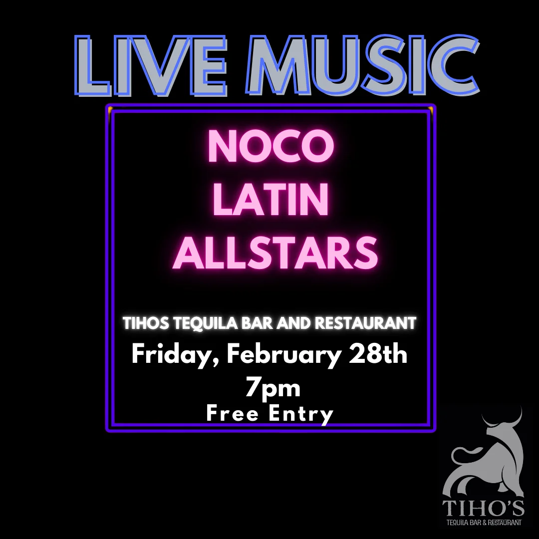 Live music event poster featuring vibrant colors and musical elements.