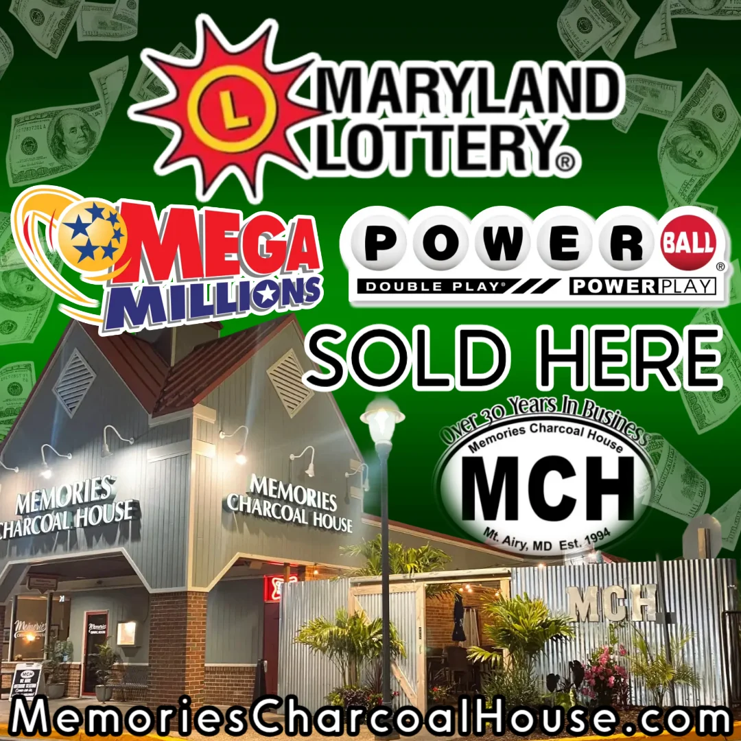 Memories Charcoal House restaurant exterior with lottery signage