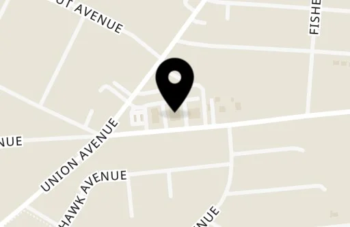 Map location marker indicating a restaurant area