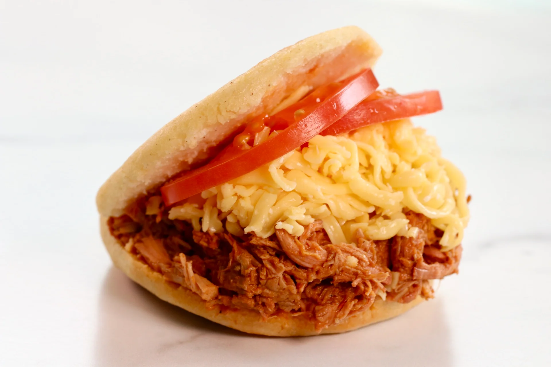 Beef and Gouda Arepa