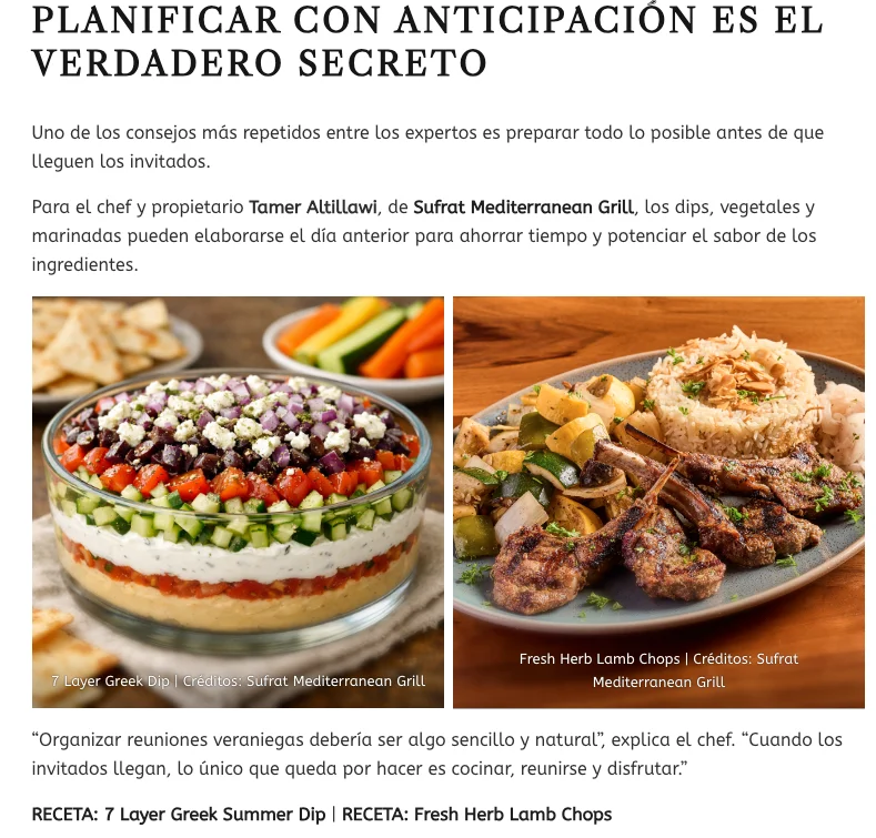 Chefs y bartenders comparten sus mejores secretos para recibir invitados este verano