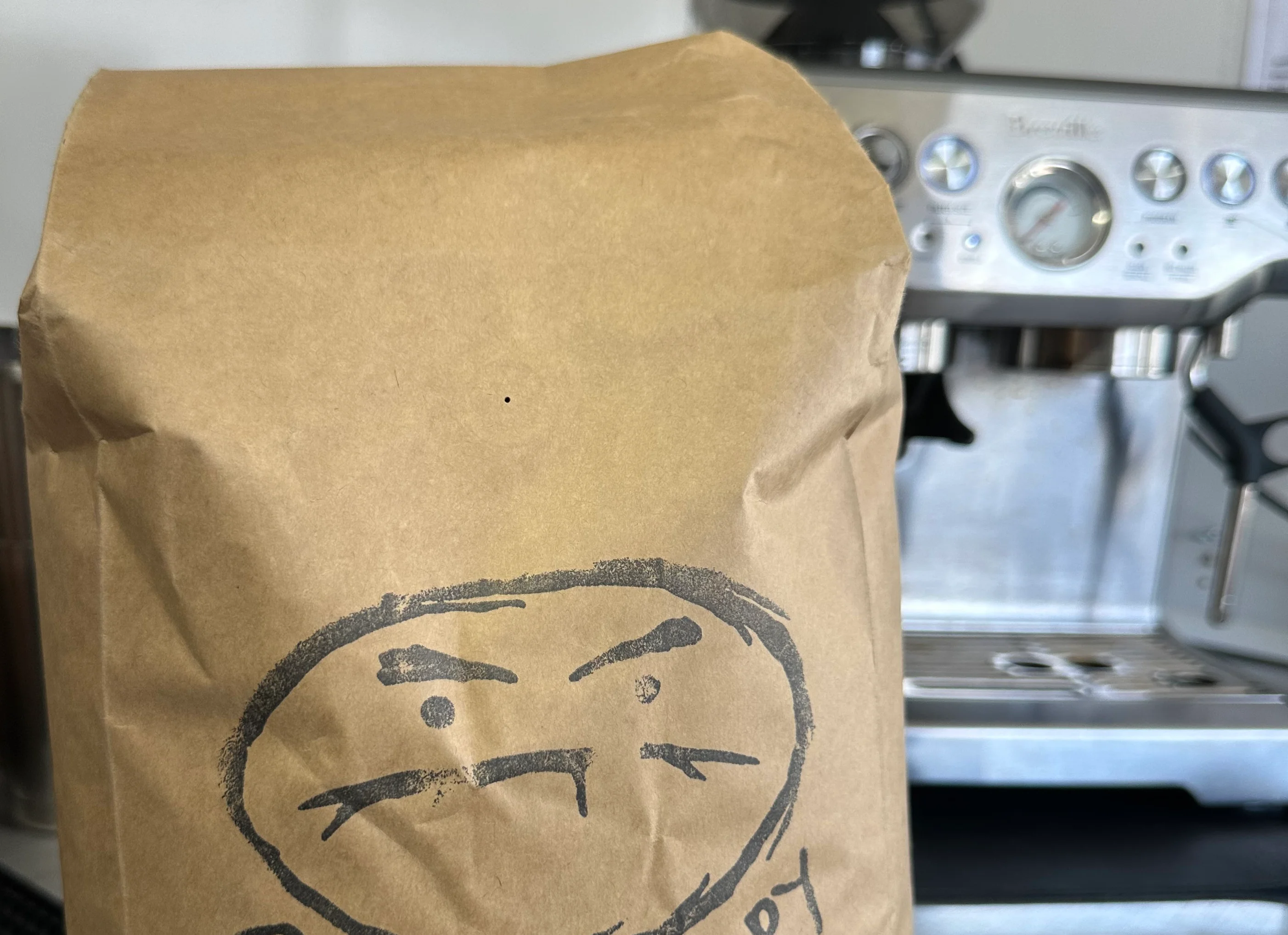 Coffee bag from Café Grumpy with unique branding