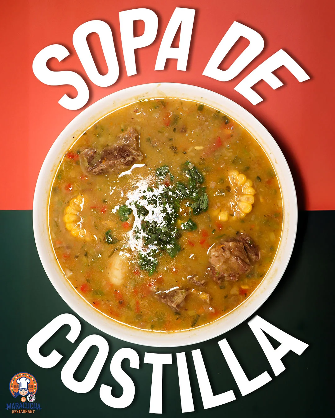 Hearty Sopa de Costilla, a traditional Latin American beef rib soup