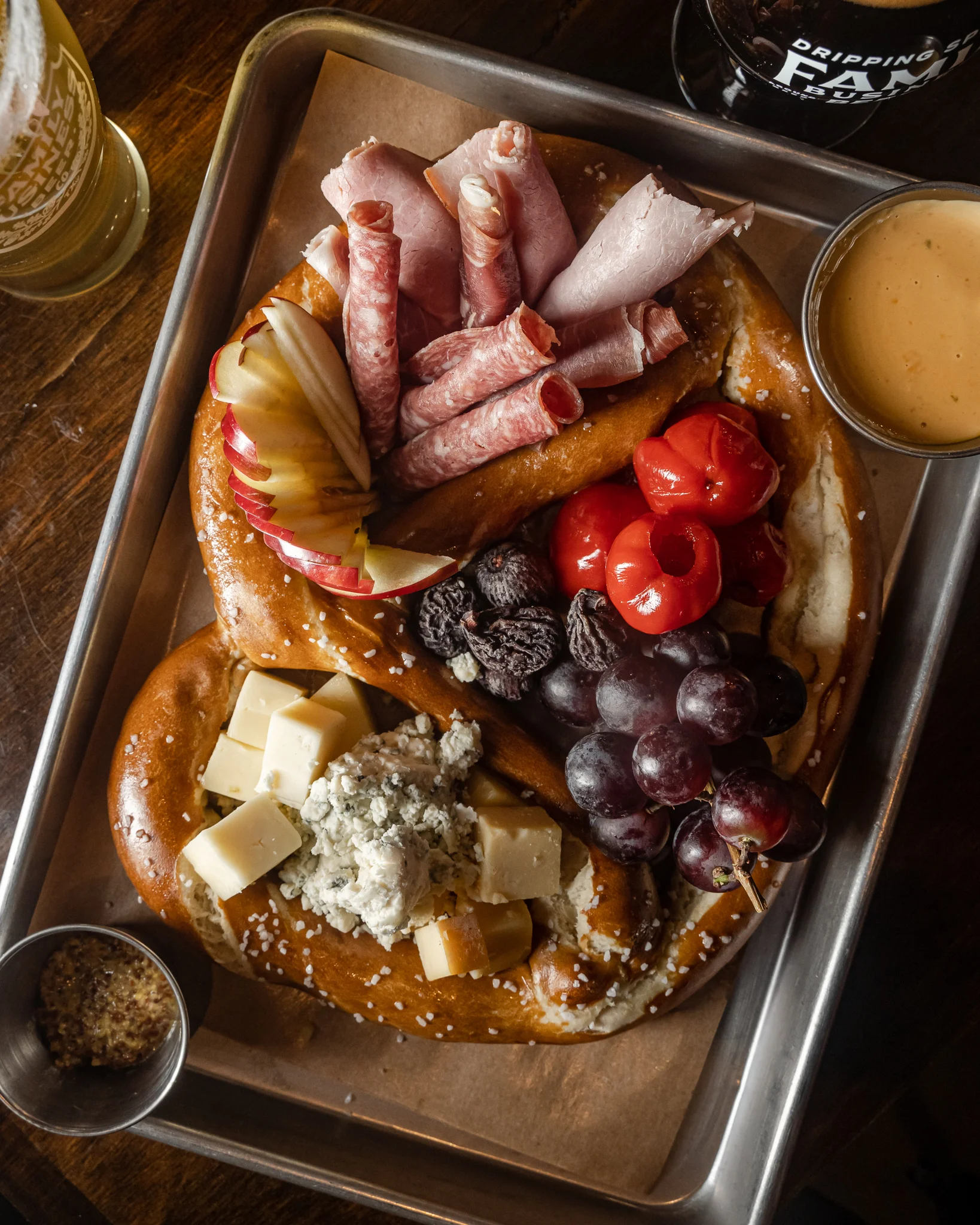 charcuterie pretzel