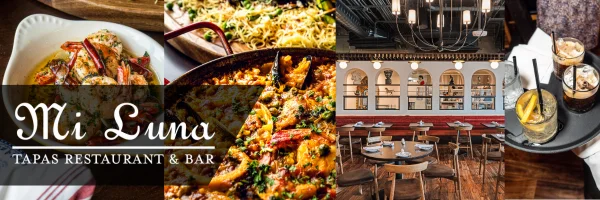Vibrant Spanish paella served in a traditional pan