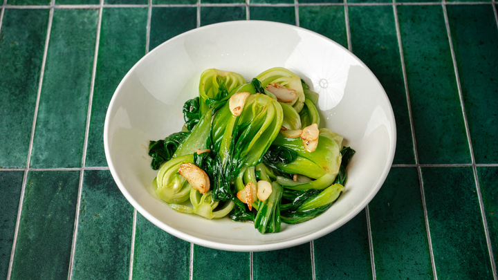 Stir-fried Baby Bok Choy with Garlic